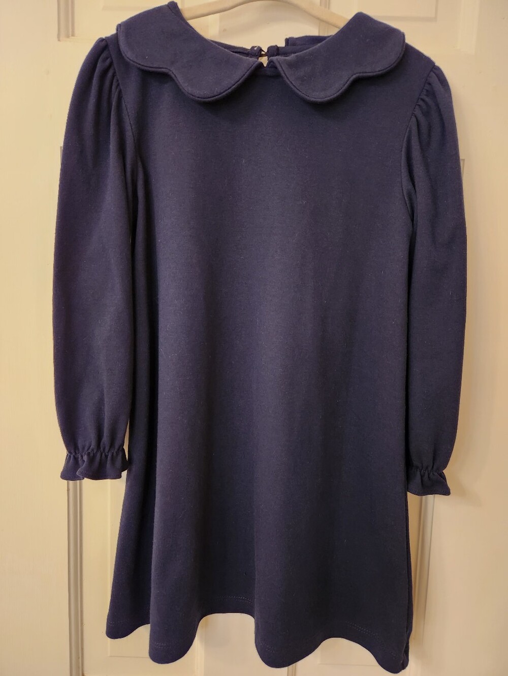 Zuccini Kids Navy Peter Pan Collar Long Sleeve Casual Dress